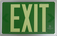 AddLight Photoluminescent Exit Signs with our NEW Low-Profile Frame